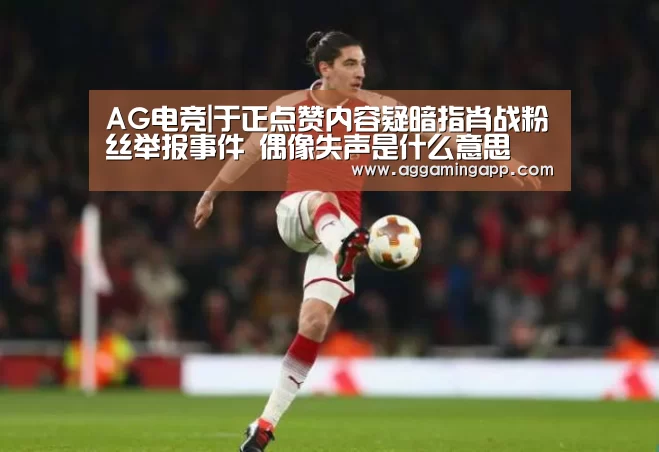 AG电竞|于正点赞内容疑暗指肖战粉丝举报事件 偶像失声是什么意思(图2) AG升级